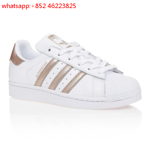 adidas superstar femme blanche noir or